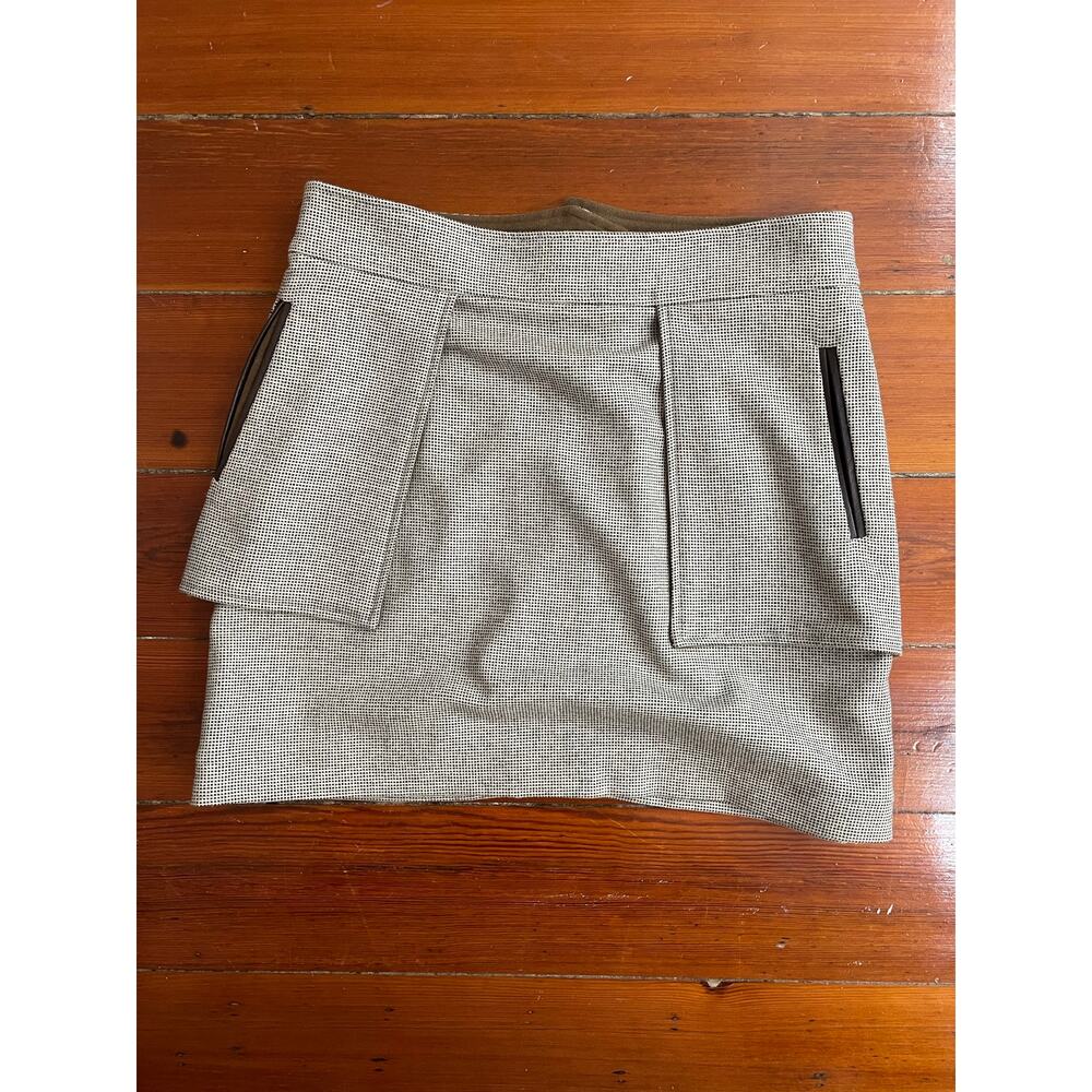 Billy Reid Italy Wool Cashmere Mini Skirt Size 10 Designer Made In Italy